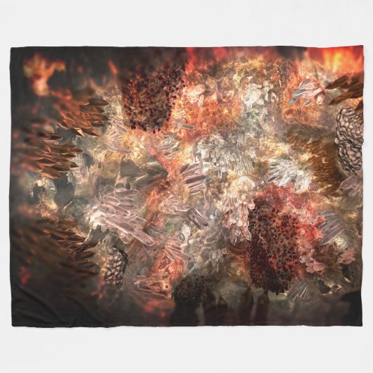 Couverture Polaire Couches de cristaux avec teinte rustique (Devant (Horizontal))