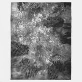 Couverture Polaire Couches de cristaux gris (Devant)