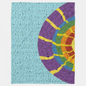 Couverture Polaire Couette arc-en-ciel (Devant)