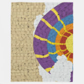 Couverture Polaire Couette arc-en-ciel (Devant)