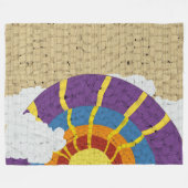 Couverture Polaire Couette arc-en-ciel (Devant (Horizontal))