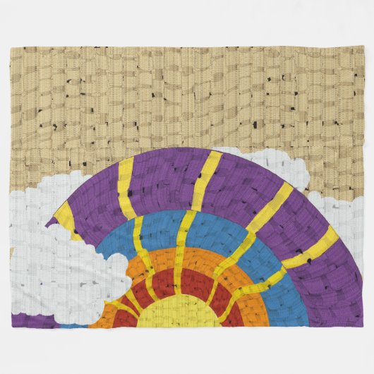 Couverture Polaire Couette arc-en-ciel (Devant (Horizontal))