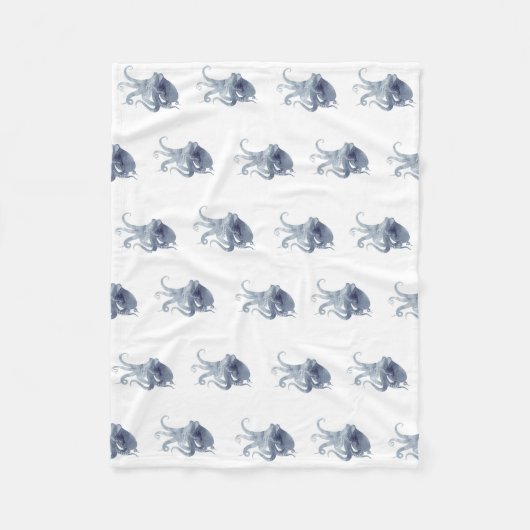 Couverture Polaire Couette confortable pour bébé Octopus (Devant)