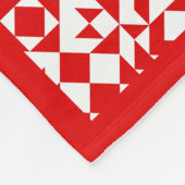 Couverture Polaire Couette géométrique de Noël Rustique personnalisée (Coin)