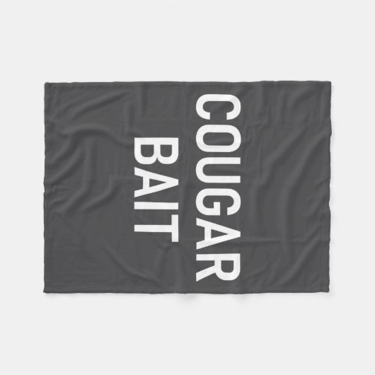 Couverture Polaire Cougar Bait, Funny, Jokes, Sarcastic  (Devant (Horizontal))
