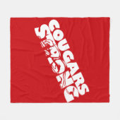 Couverture Polaire Cougars Forte Blanche en polaire (Devant (Horizontal))