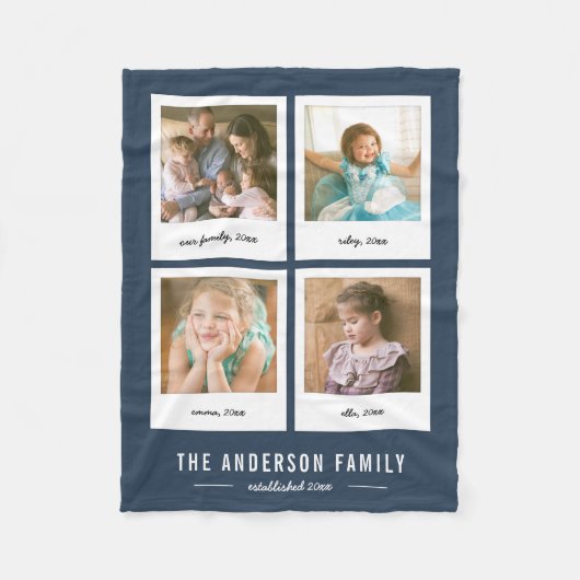 Couverture Polaire Couleur Arrière - plan modifiable de Collage insta (Devant)