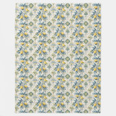 Couverture Polaire Couleur Bleu Bleu Blancs (Devant)