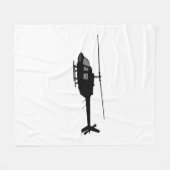 Couverture Polaire Couleur de la Personnaliser de la silhouette de l' (Devant (Horizontal))