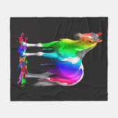 Couverture Polaire Couleur de l'arc-en-ciel Déchets de peinture à l'e (Devant (Horizontal))