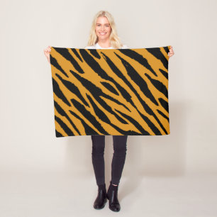 Couverture Polaire Couleur de tigre Motif Animaux Amoureux