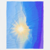Couverture Polaire Couleur d'eau (Devant)