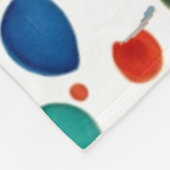 Couverture Polaire couleur d'eau à l'orientale art pois (Coin)