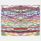 Couverture Polaire couleur d'eau de la forêt brillante et heureuse (Devant (Horizontal))