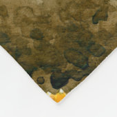 Couverture Polaire Couleur d'eau des fleurs de soleil (Coin)