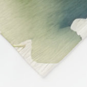 Couverture Polaire Couleur d'eau douce Peinture d'une vache des Highl (Coin)