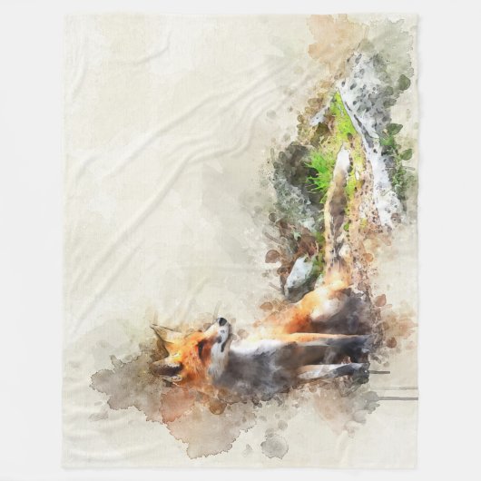 COUVERTURE POLAIRE COULEUR D'EAU FOX (Devant)