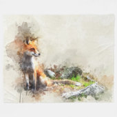 COUVERTURE POLAIRE COULEUR D'EAU FOX (Devant (Horizontal))