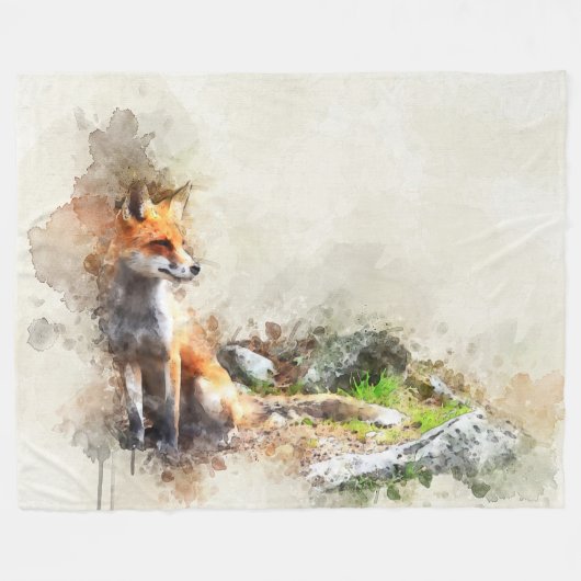 COUVERTURE POLAIRE COULEUR D'EAU FOX (Devant (Horizontal))
