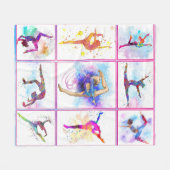 COUVERTURE POLAIRE COULEUR D'EAU GYMNASTIQUE (Devant (Horizontal))