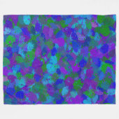 Couverture Polaire Couleur du peacock (Devant (Horizontal))