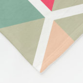 Couverture Polaire Couleur géométrique Motif d'abeilles 04 (Coin)