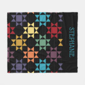 Couverture Polaire Couleur Lumineuse Faux Amish (Devant (Horizontal))