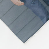 Couverture Polaire Couleur modifiable de monogramme en gras couvertur (Coin)