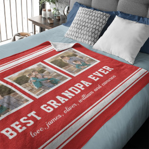 Couverture Polaire Couleur modifiable Sportage Meilleur Grand-Père Ja
