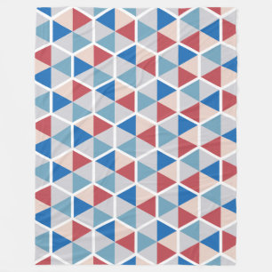 Couverture Polaire Couleur Motif d'abeilles géométriques 05