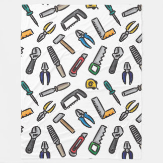 Couverture Polaire Couleur motif des outils main