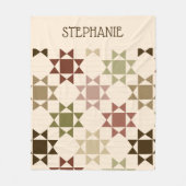 Couverture Polaire Couleur neutre Faux Amish (Devant)