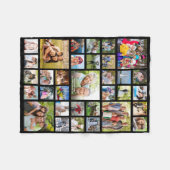 Couverture Polaire Couleur personnalisée 33 Photo Collage (Devant (Horizontal))