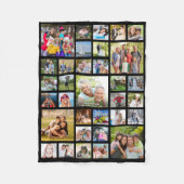 Couverture Polaire Couleur personnalisée 33 Photo Collage (Devant)