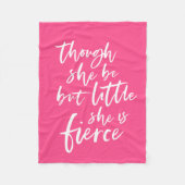 Couverture Polaire Couleur Personnalisée Script Petit Mais Fierce Sha (Devant)