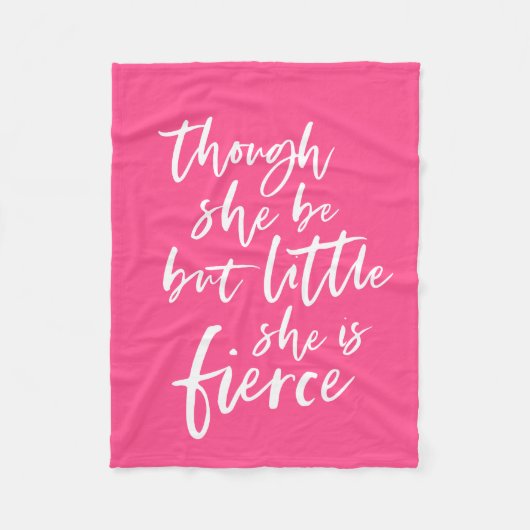 Couverture Polaire Couleur Personnalisée Script Petit Mais Fierce Sha (Devant)