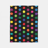 Couverture Polaire Couleur Pois mûre (Devant)