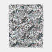 Couverture Polaire Couleur ressemblant à des découpes dvd carrés, mos (Devant)