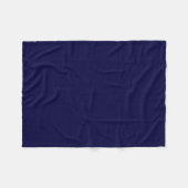 Couverture Polaire Couleur solide : bleu marine (Devant (Horizontal))