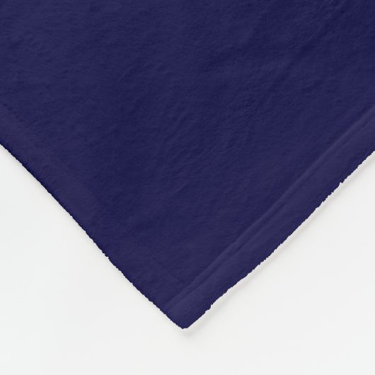 Couverture Polaire Couleur solide : bleu marine (Coin)