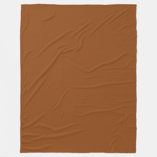 Couverture Polaire Couleur solide : Brown (Devant)