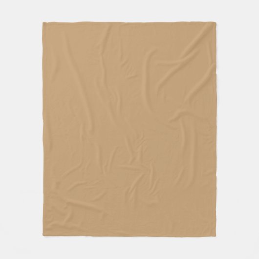 Couverture Polaire Couleur solide : Camel Brown / Tan (Devant)