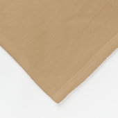Couverture Polaire Couleur solide : Camel Brown / Tan (Coin)