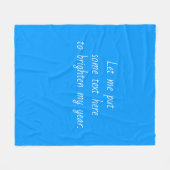 Couverture Polaire Couleur solide clair moyen bleu clair (Devant (Horizontal))