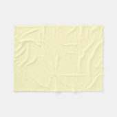 Couverture Polaire Couleur solide de chiffon citron (Devant (Horizontal))