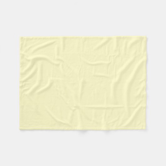 Couverture Polaire Couleur solide de chiffon citron (Devant (Horizontal))