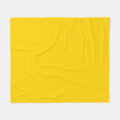Couverture Polaire Couleur solide jaune vif (Devant (Horizontal))