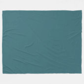 Couverture Polaire Couleur solide Peacock Blue (Turquoise foncé ou Aq (Devant (Horizontal))