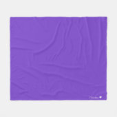 Couverture Polaire Couleur solide personnalisée (Devant (Horizontal))