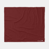 Couverture Polaire Couleur solide personnalisée (Devant (Horizontal))